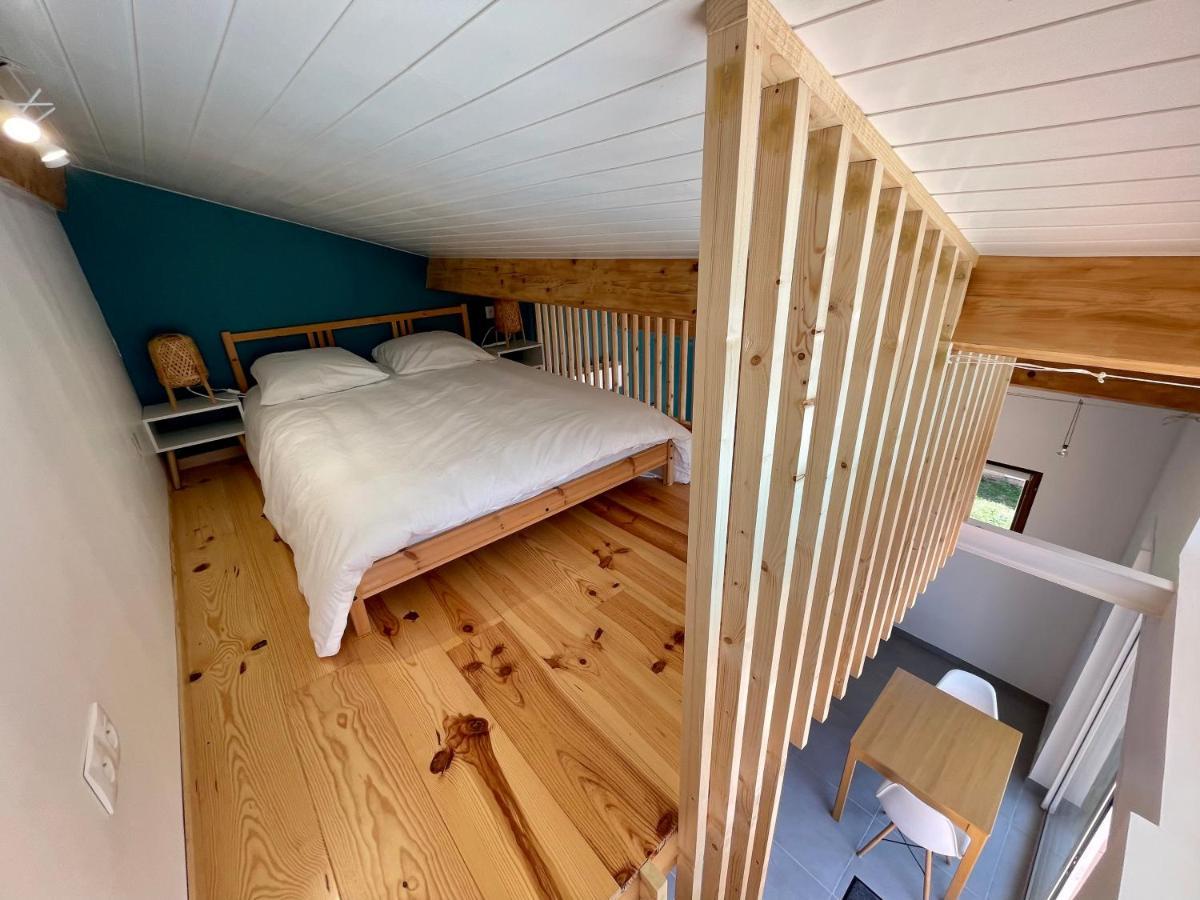Annexe Des Pins - Studio Gite Avec Piscine & Climatisation Villeneuve-les-Beziers Bagian luar foto